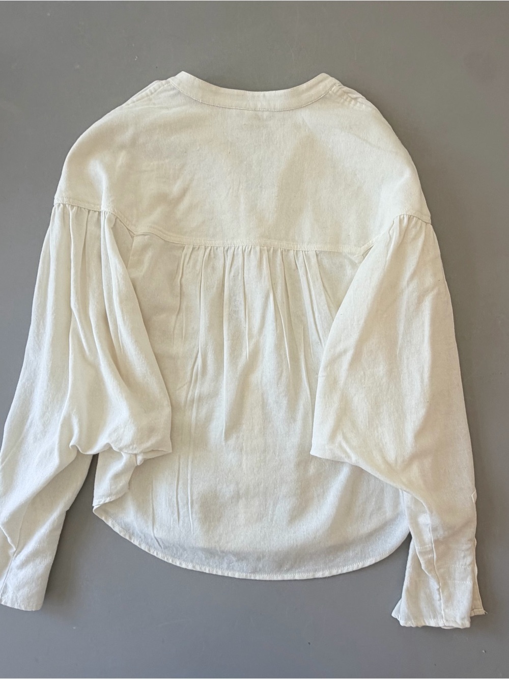 Pilcro Ivory Eyelet Button-Front Blouse - Picture 4 of 5